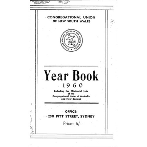 Congregational Union of N.S.W. Year Book