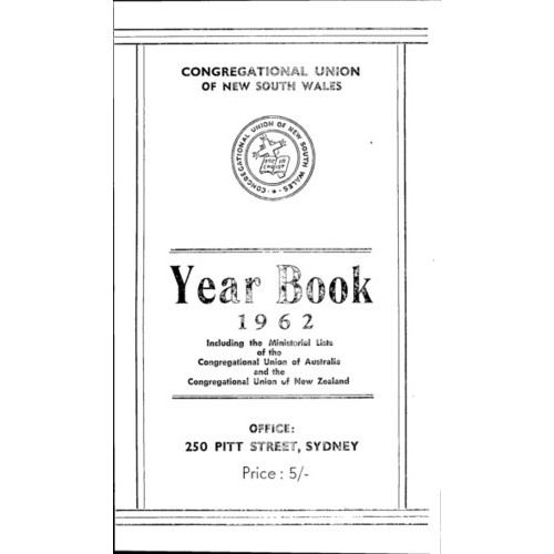 Congregational Union of N.S.W. Year Book