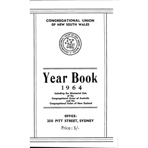 Congregational Union of N.S.W. Year Book