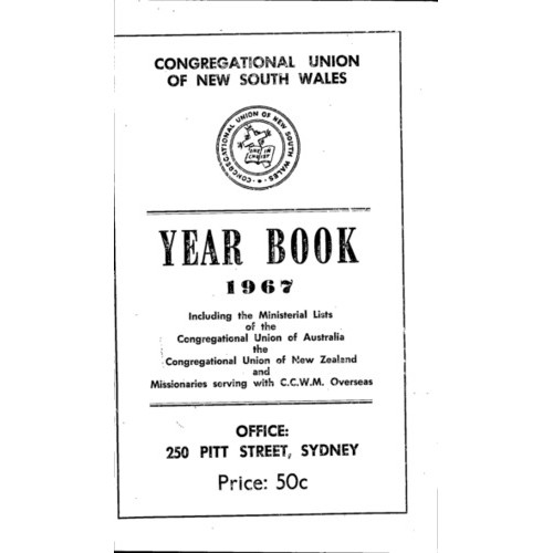 Congregational Union of N.S.W. Year Book