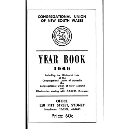 Congregational Union of N.S.W. Year Book
