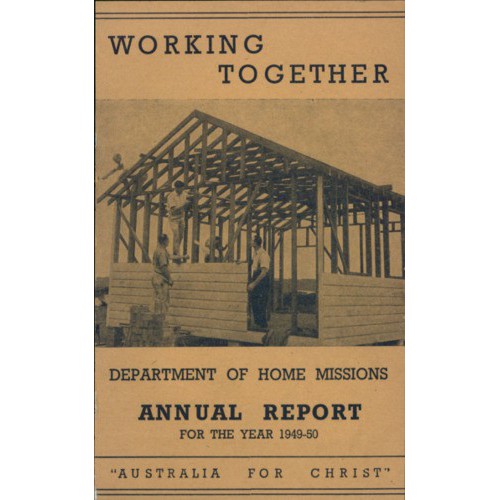 Australian Shepherd: Reports of the Department of Home Missions