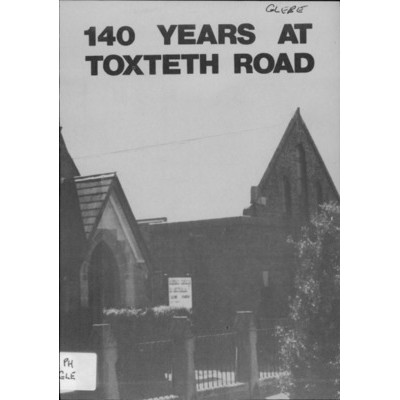 140 years at Toxteth Road.
