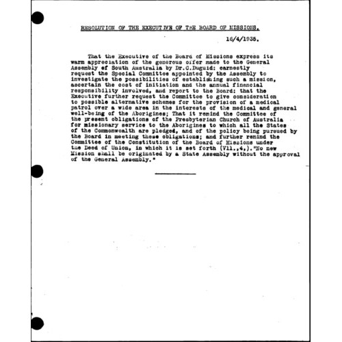 Board of Missions - Minutes