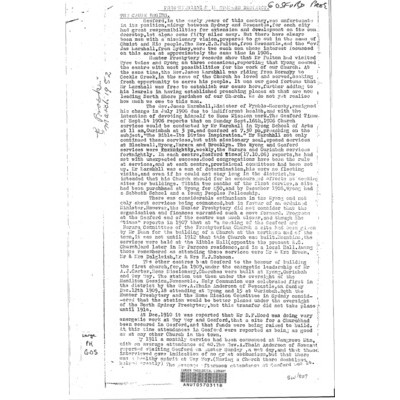 Presbyterianism in Gosford district.