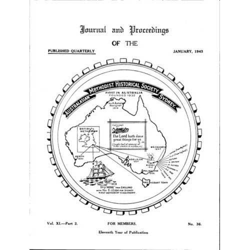 Journal and Proceedings of the Australasian Methodist Historical Society