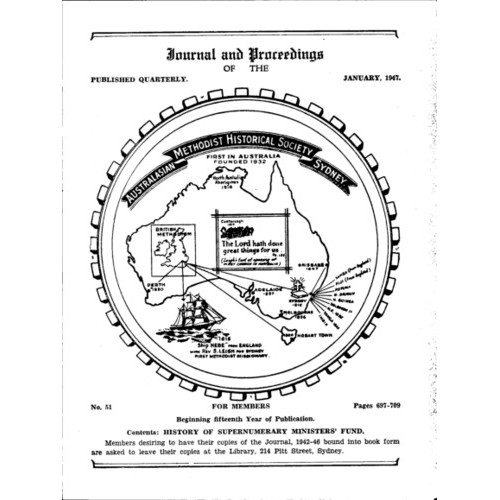 Journal and Proceedings of the Australasian Methodist Historical Society