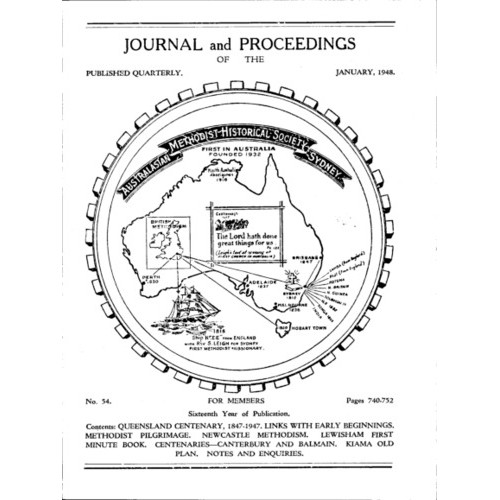 Journal and Proceedings of the Australasian Methodist Historical Society