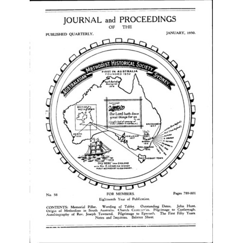 Journal and Proceedings of the Australasian Methodist Historical Society