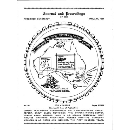 Journal and Proceedings of the Australasian Methodist Historical Society