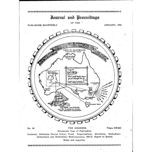 Journal and Proceedings of the Australasian Methodist Historical Society