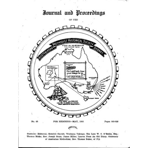 Journal and Proceedings of the Australasian Methodist Historical Society
