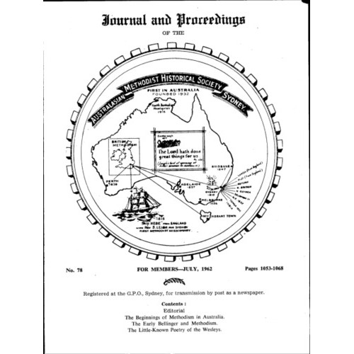 Journal and Proceedings of the Australasian Methodist Historical Society