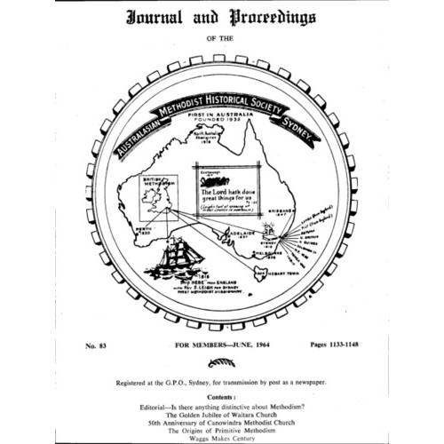 Journal and Proceedings of the Australasian Methodist Historical Society