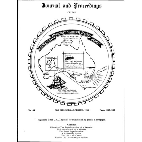 Journal and Proceedings of the Australasian Methodist Historical Society