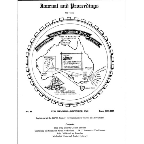 Journal and Proceedings of the Australasian Methodist Historical Society
