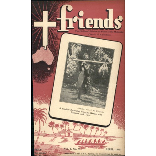 Friends the children's missionary paper of the Methodist Church of Australasia Vol. 1, No. 9