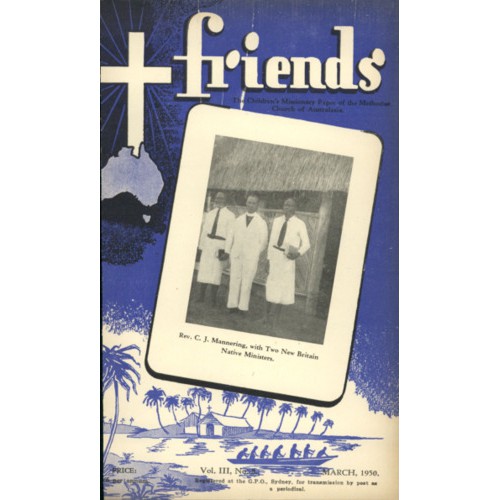Friends the children's missionary paper of the Methodist Church of Australasia Vol. 3, No. 8