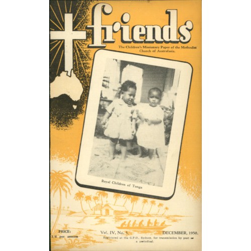Friends the children's missionary paper of the Methodist Church of Australasia Vol. 4, No. 5