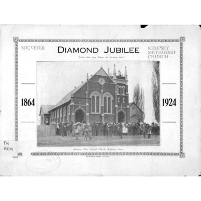 Kempsey Methodist Church, diamond jubilee souvenir 1864-1924.