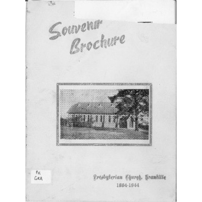Knox Church & Tron Kirk 1884-1944: souvenir historical brochure of sixty years administration of Presbyterian Church Service.