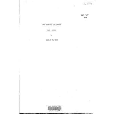 The Churches of Lambton 1868-1990.