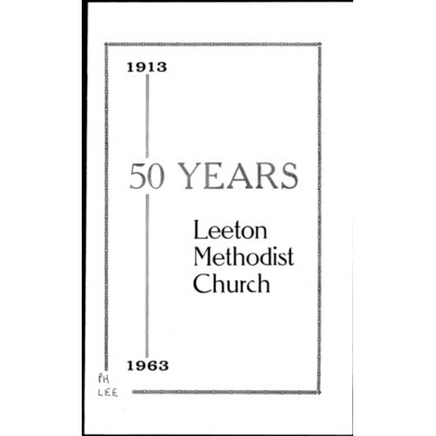 Leeton Methodist Church, 50 years, 1913-1963.