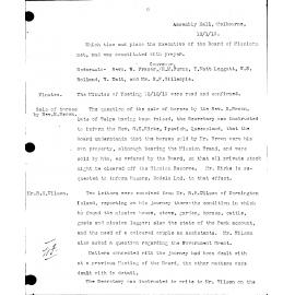 Board of Missions - Minutes