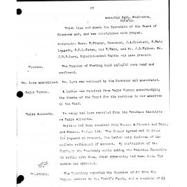 Board of Missions - Minutes