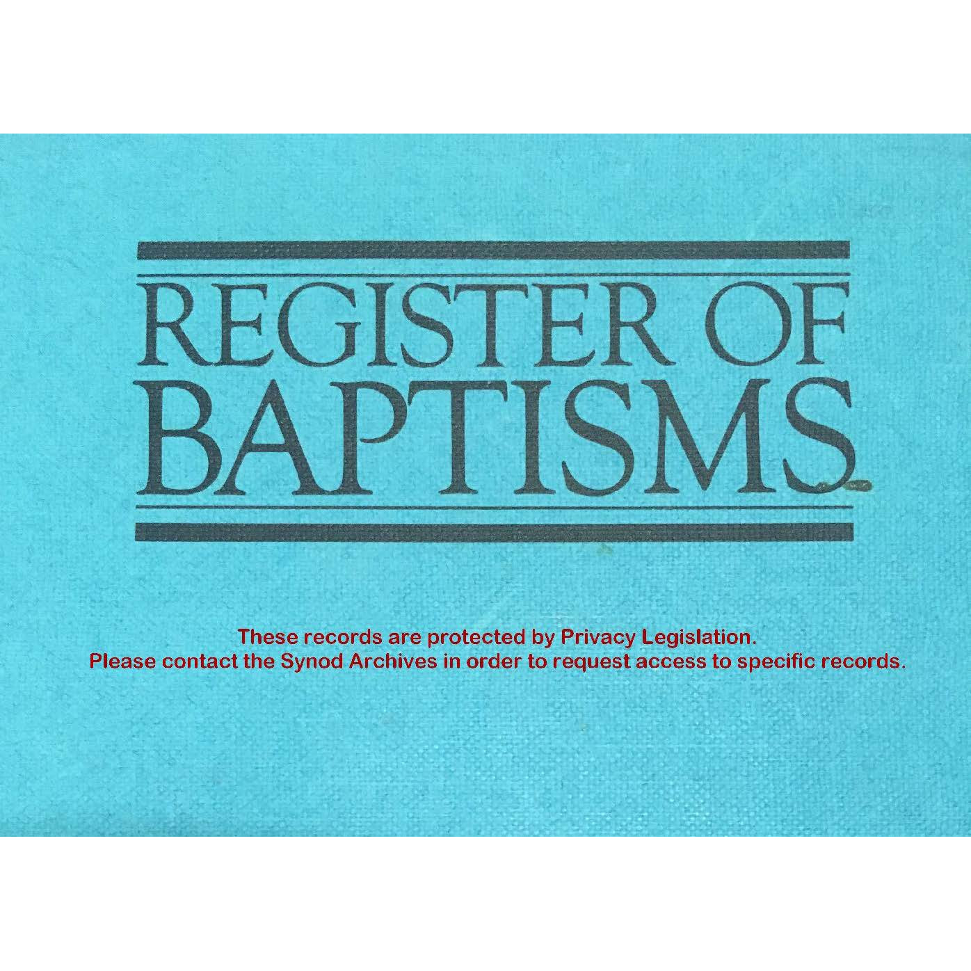 Baptism - Methodist - Helensburgh - 1903 to 1977