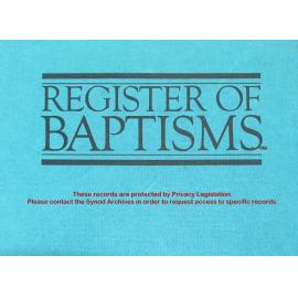 Baptism - Presbyterian - Central Illawarra - 1952 to 1977