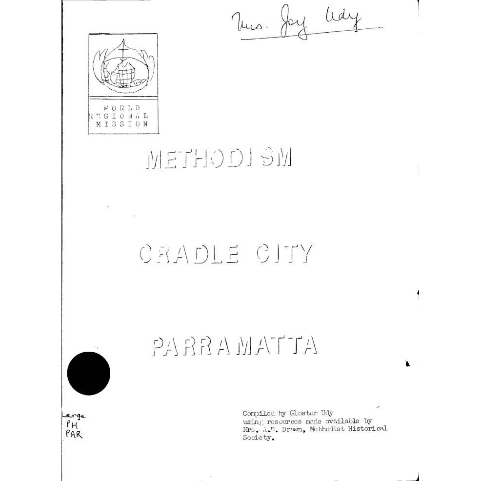 Methodism at Parramatta.