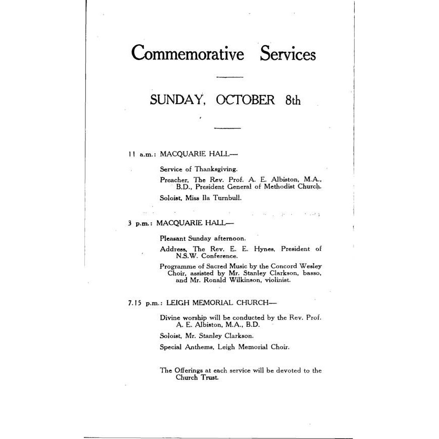 Back to Parramatta; centenary celebrations of Macquarie Hall 1839-1939.