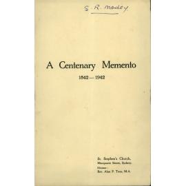 A centenary Memento, 1842-1942