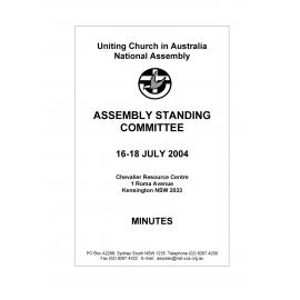 Assembly Standing Committee - Minutes - Jul 2004