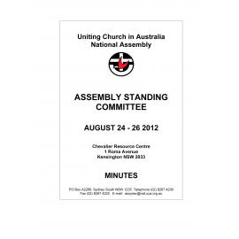 Assembly Standing Committee - Minutes - Aug 2012