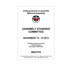 Assembly Standing Committee - Minutes - Nov 2012