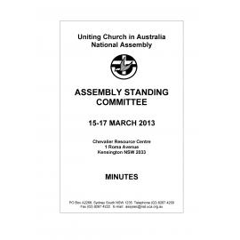 Assembly Standing Committee - Minutes - Mar 2013