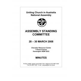 Assembly Standing Committee - Minutes - Mar 2008