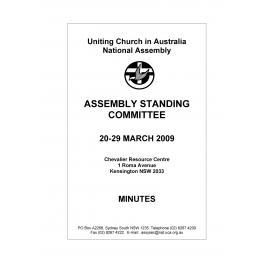 Assembly Standing Committee - Minutes - Mar 2009