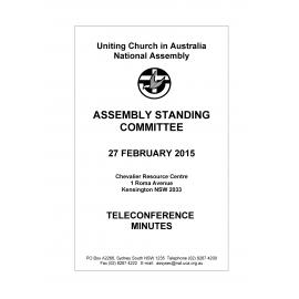 Assembly Standing Committee - Minutes - Feb 2015