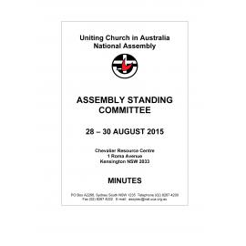 Assembly Standing Committee - Minutes - Aug 2015