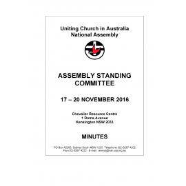 Assembly Standing Committee - Minutes - Nov 2016