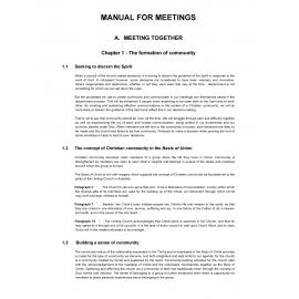 Manual for Meetings 2008