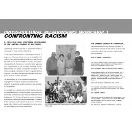 Confronting racism : cross-cultural relationships workshop 1