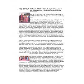 Be truly Fijian and truly Australian : Fiji National Conference