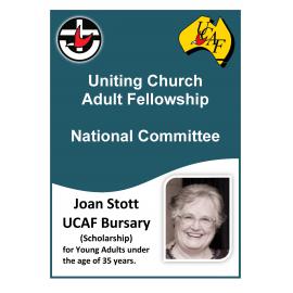 Joan Stott UCAF (Uniting Church Adult Fellowship) Bursary, 2012