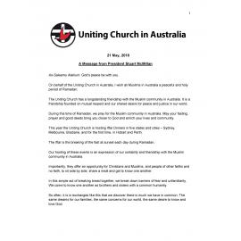 A message from President Stuart McMillan