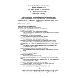 One great Sunday of sharing : worship resources - Liturgy. 2008