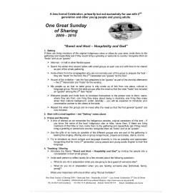One great Sunday of sharing : worship resources. 2009-10